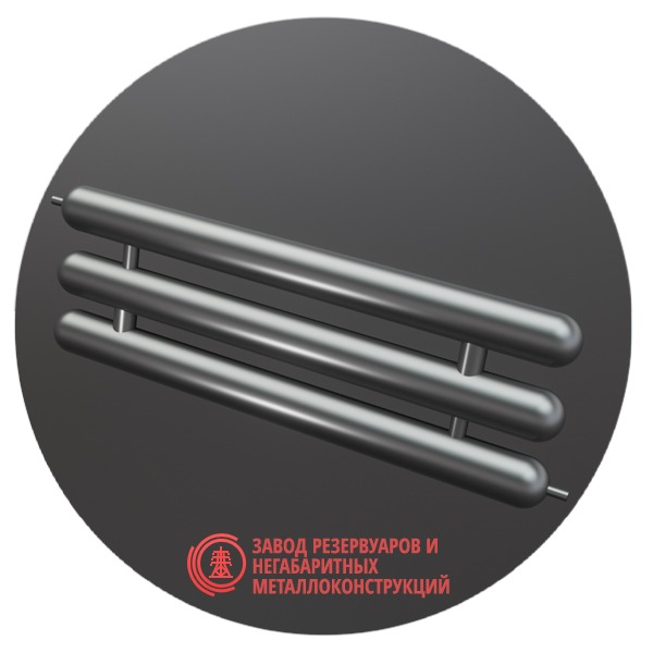 Регистры отопления трехрядные РСЭ-3x114x4.0-7000 мм