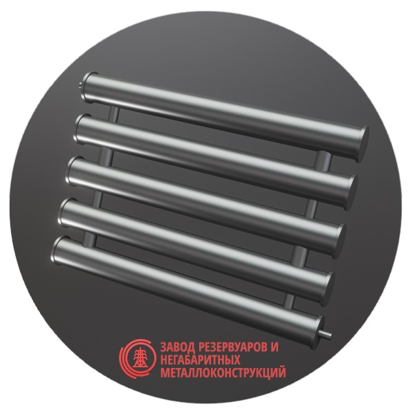 Регистры отопления пятирядные РСП-5x133x4.0-7000 мм