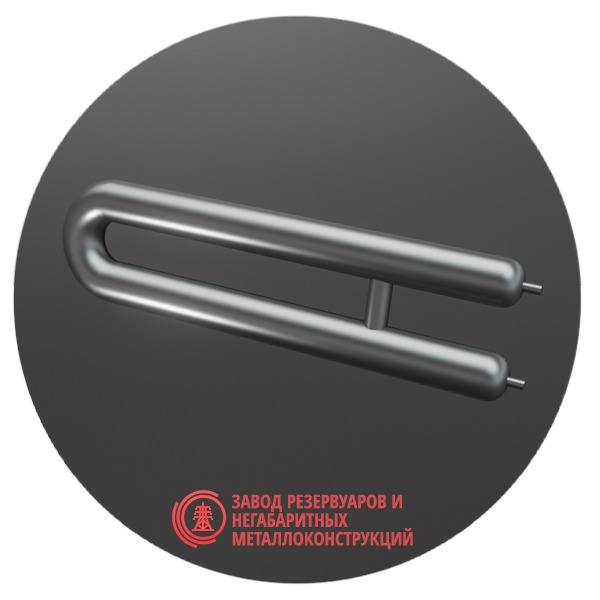 Регистры отопления двухрядные РЗЭ-2x159x4.0-1000 мм