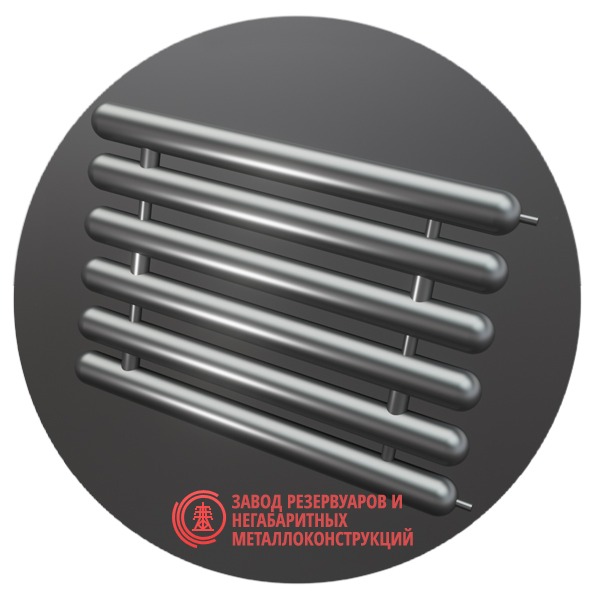 Регистры отопления шестирядные РСЭ-6x57x2.5-10000 мм