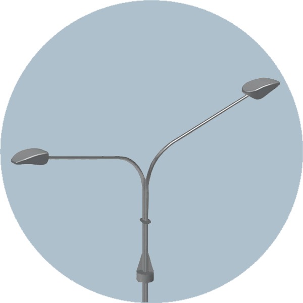 Консольный кронштейн двухрожковый К80-1,0-1,5-1-1