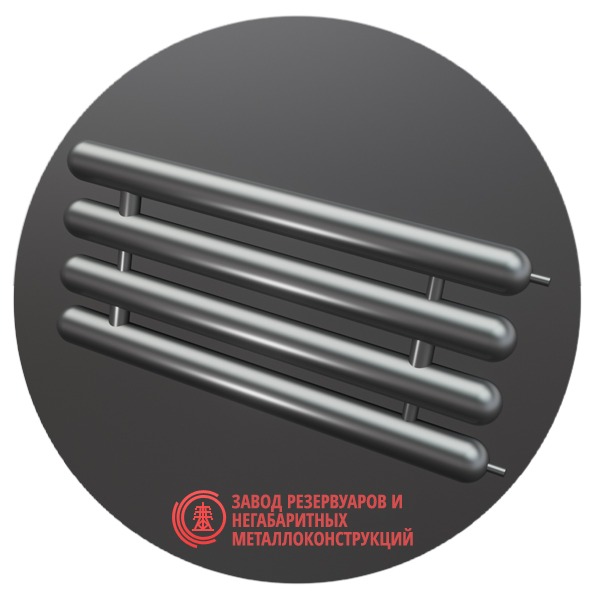 Регистры отопления четырехрядные РСЭ-4x159x4.0-5000 мм